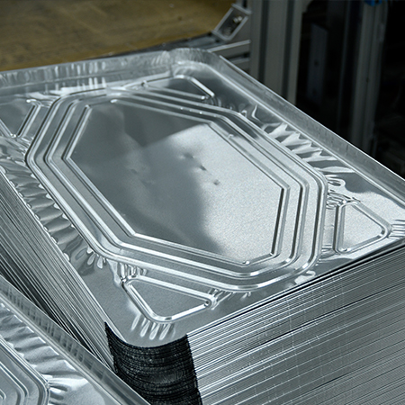 105 盎司半尺寸铝箔托盘一次性餐盒
